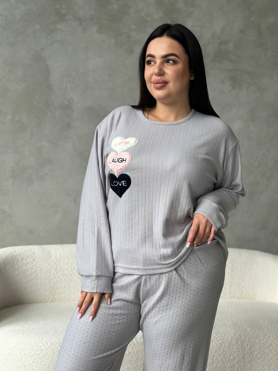 DO4308/2 піжама/ домашній костюм : кофта + штани