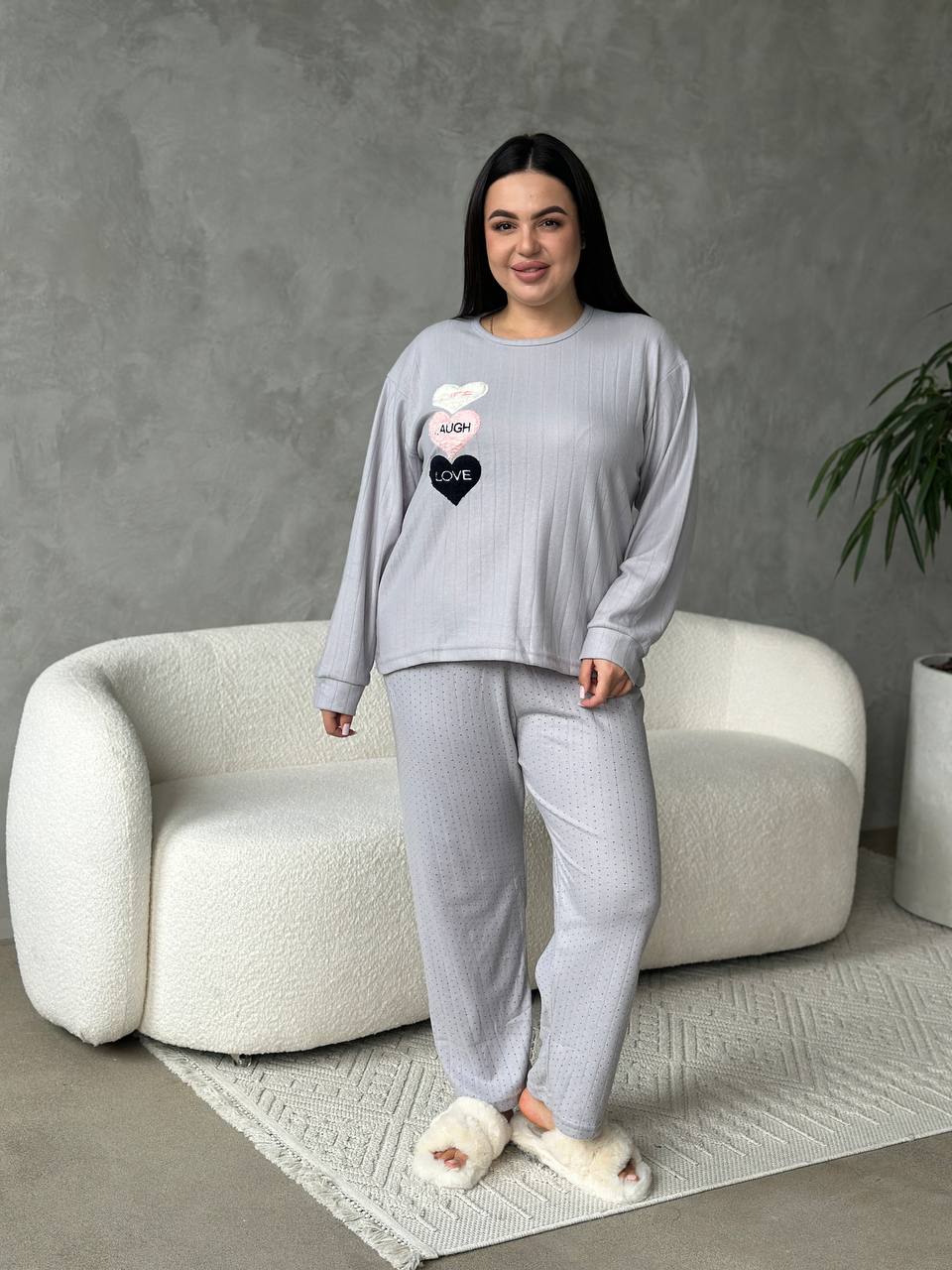 DO4308/2 піжама/ домашній костюм : кофта + штани