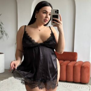 Пеньюар + трусики PLUS SIZE [DO3937]