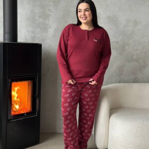 Піжама/домашній костюм: кофта + штани PLUS SIZE [DO3919/1]