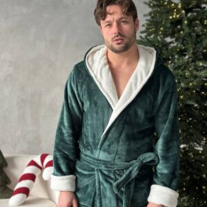 Зелений халат з капюшоном та знижка 15% ❤️ [DO2592/4]